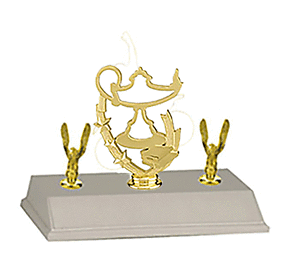 Scholastic Trophies with double side trim Scholastic Trophies with double side trim