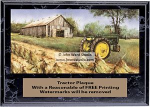 Tractor Plaques with the beautiful images of artist John Ward