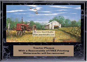 Tractor Plaques with the beautiful images of artist John Ward