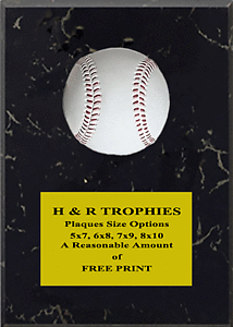58F Baseball Plaque