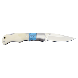 Bone handle stainless steel blade pocket knife