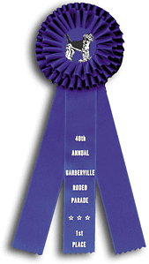 TR55FT a 4.5 X 13 inches Field Trial Rosette Ribbon 