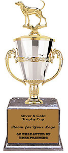BMRC Black Marble Finish Coonhound Bench Show Cup Trophy