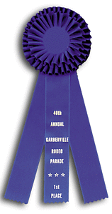 TR55FT a 4.5 X 13 inches Field Trial Rosette Ribbon 