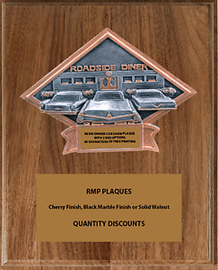 GWV DPS 30-80 Roadside Diner Car Show Plaques