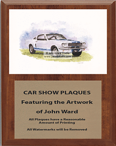 Mustang Plaques with the beautiful images of artist John Ward