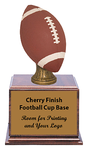 Resin Football on a cup base.