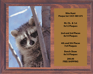 Nite Hunt Set 1HCF-NB15FS Includes a Nt. Champion and 1st - 5th Places, and Bench Show FREE SHIPPING Nite Hunt Set 1HCF-NB15FS Includes a Nt. Champion and 1st - 5th Places, and Bench Show FREE SHIPPING
