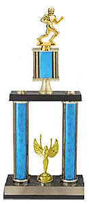 DPSR SERIES Double Post with Stack & Riser Football Trophy