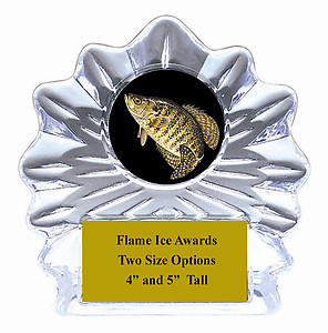 Flame Acrylic Fishing Trophy