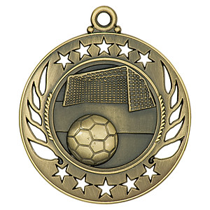 GM109 Soccer Medal with your choice of neck ribbon color. 