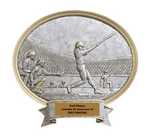 Resin Baseball Plaque Award