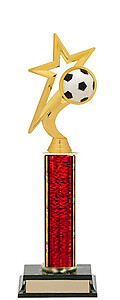 Star Soccer Ball Trophies, 8-18 inches tall