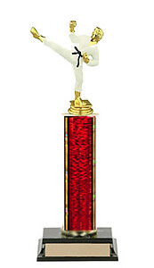 R1-80155CL Full Color Men's Karate Trophy. Choose heights of 8