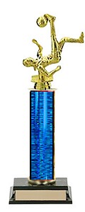 Female Bicycle Kick Soccer Trophies, R1 Style 8-18 inches tall