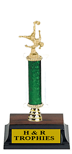 Girls Bicycle Kick Soccer Trophies, R1R Style