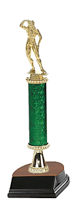 Female Bodybuilder Trophies 10-18 inches tall, with column riser 