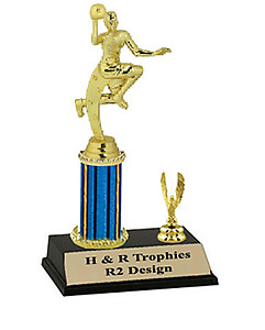 R2 Boys Going For The Layup Youth Basketball Trophies