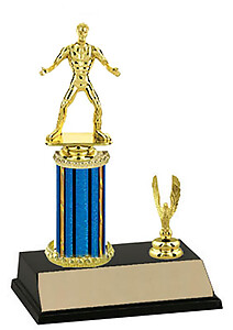 Wrestling Trophy with Side Trim, 10 to 18 inches tall.