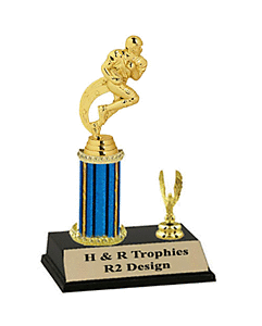 R2 Running Back Breaking Loose Football Trophies