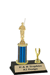 Fisherman Trophy with heights of 8-18 inches