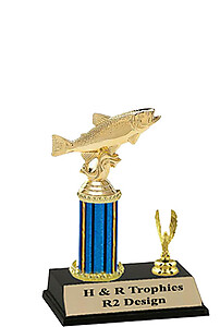 Trout Fishing Trophy with heights of 8-18 inches