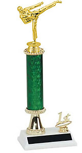 R2R-9411 Female Karate Trophies from 10 to 18 inches Tall