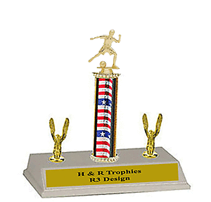 Junior Girls' Soccer Trophies, R3 Style 8-18 inches tall