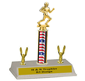 R3 Running Back Football Trophies