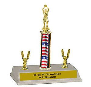 R3 Boys On The Line Youth Basketball Trophies