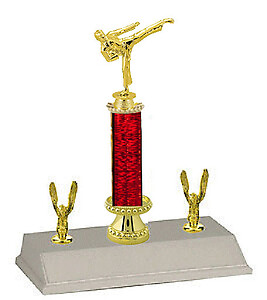 R3R-9410 Male Karate Trophies from 10 to 18 inches Tall