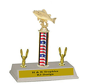 Crappie - Perch Fishing Trophy available from 8 to 18 inches tall