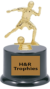 Junior Girls Soccer Trophies with Round Base