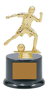 Junior Girls Soccer Trophies with Round Base