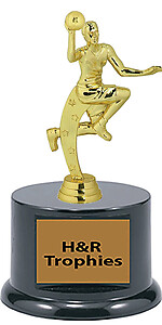 Youth Going for the Layup Basketball Trophies