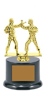 Male Double Action Base and Topper Martial Arts Trophy