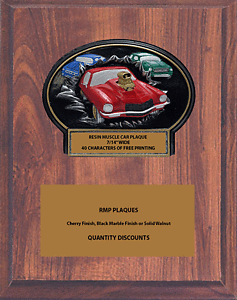 WBT797CFV Mounted Burst Thru Muscle Car Show Plaques