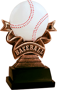 Ribbon Resin Baseball Trophies RR501-701 with two size options