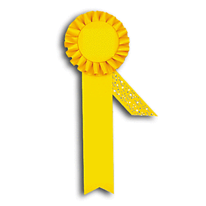 TR151  4 X 9 inches Beagle Field Trial Rosette Ribbon 