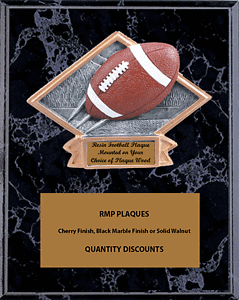 Mounted DPS65-15 Football Plaques Five Size Options