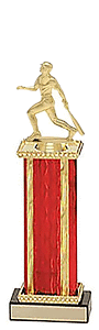 Home Run Baseball Trophy with Single Column