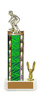 Wrestling Trophy, 8-18 inches tall., with trim