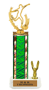 S2 Non-Gender Silhouette Soccer Trophies, 8-18 inches tall