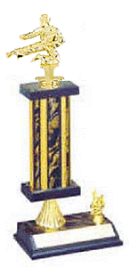 S2R-84165 Male Karate Trophies from 10 to 18 inches Tall