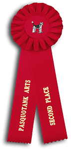 TR172FT2 Measures 3.5 X 10 inches Dog Show or Field Trial Rosette Ribbon 
