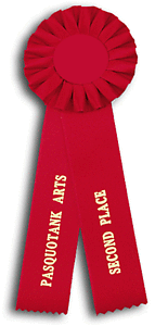 TR172  3.5 X 10 inches Pointer or Retriever Field Trial Rosette Ribbon 