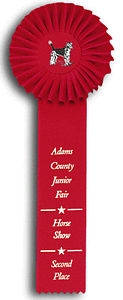 TR50  4 X 12 inches Beagle Field Trial Rosette Ribbon 