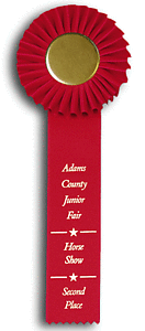 TR50  4 X 12 inches Beagle Field Trial Rosette Ribbon 