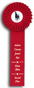 Fair Single Streamer Rosette Ribbons