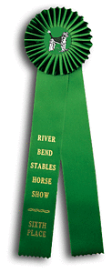 TR57FT2 Measures 4 X 15 inches Dog Show or Field Trial Rosette Ribbon 